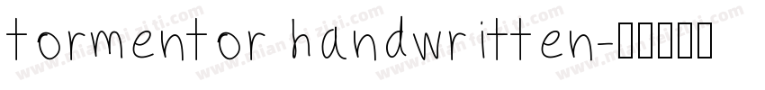 tormentor handwritten字体转换